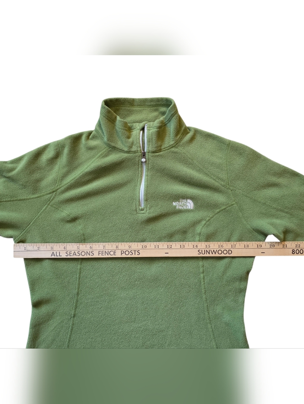 ​The North Face Small Green TKA 100 1/4 Zip Fleece Pullover - Picture 6 of 8